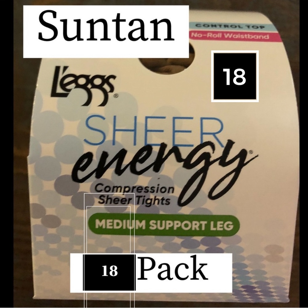 SHEER Energy Suntan 18 pack